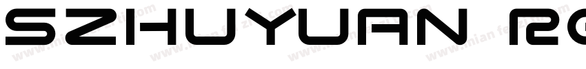 Szhuyuan Regular字体转换